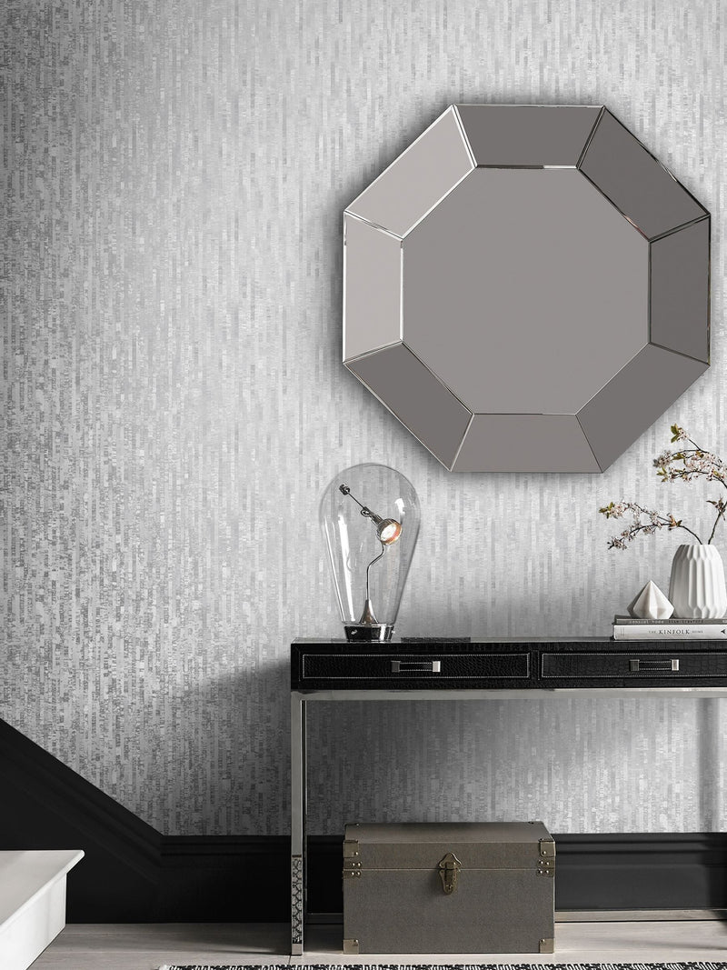 Graham & Brown Silver Betula wallpaper 10m (British brand)