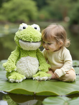 Next Warmies Green Large Frog Fully Heatable Soft Toy- Buy online at McGrocer