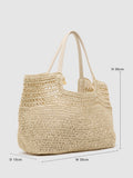 Reiss tote bag raffia-effect cut-out (British brand)