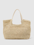 Reiss tote bag raffia-effect cut-out (British brand)