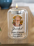 PMC personalised photo memorial tealight holder, imported from the UK