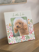 Next PMC Personalised Floral Ceramic 4x4 Photo Frame- Buy online at McGrocer