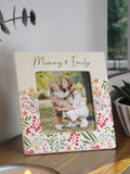PMC Personalised Floral Ceramic 4x4 Frame, imported from the UK