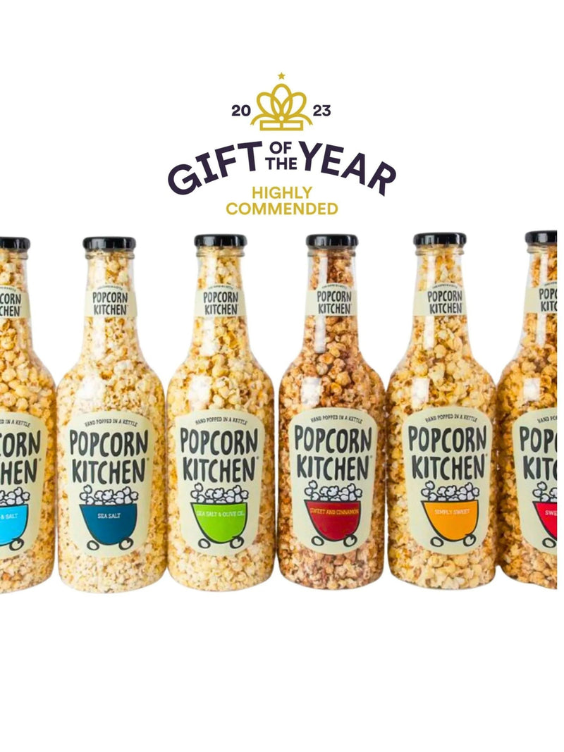 Popcorn Kitchen riesige Geldflasche gefüllt mit süßem Popcorn, importiert aus Großbritannien