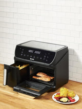 Next Haden Black 12L Dual Drawer Air Fryer- Buy online at McGrocer