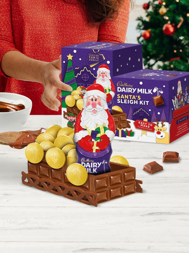 Cadbury Santa's Chocolate Sleigh Build Your Own Kit - British product