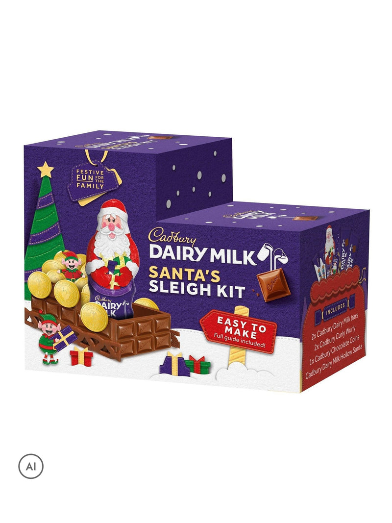 Cadbury Santa's Chocolate Sleigh Build Your Own Kit - British product