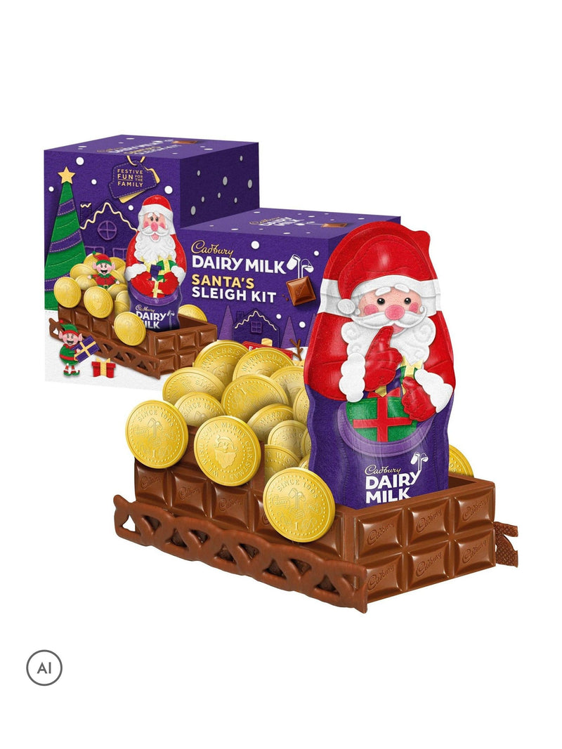 Cadbury Santa's Chocolate Sleigh Build Your Own Kit - British product