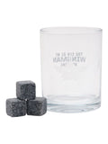 Widdop Clear Top Gun Whisky Tumbler Set with Stones 10cm (British brand)