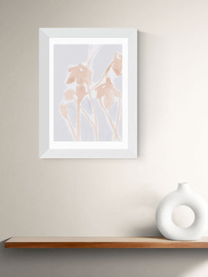 East End Prints White Floral Wall Art Print by Cartissi