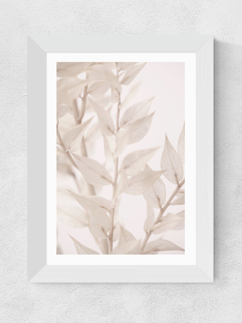 East End Prints White Dried Straws 3 art print - British product
