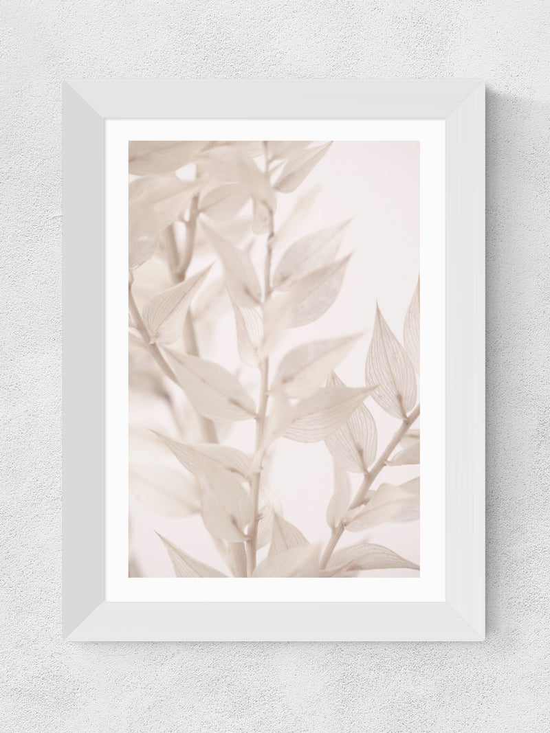 East End Prints White Dried Straws 3 art print - British product