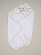Next Snuggle Tots White Hooded Towels 3 Pack- Buy online at McGrocer