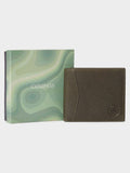 Osprey London Compass Green Leather Card Wallet, imported from the UK
