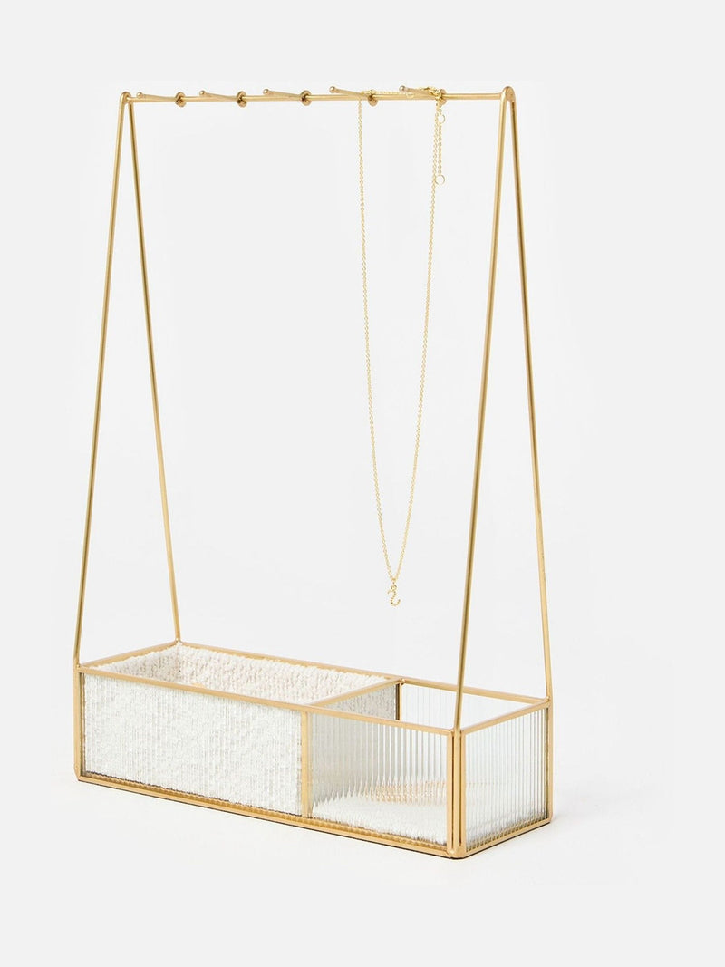 Oliver Bonas cream boucle jewellery stand - British product