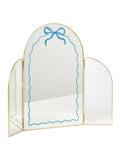 Oliver Bonas gold bow arch mirror 37cm, imported from the UK