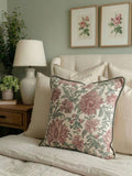 Esselle Home Cream Nima Floral cushion 50cm, imported from the UK