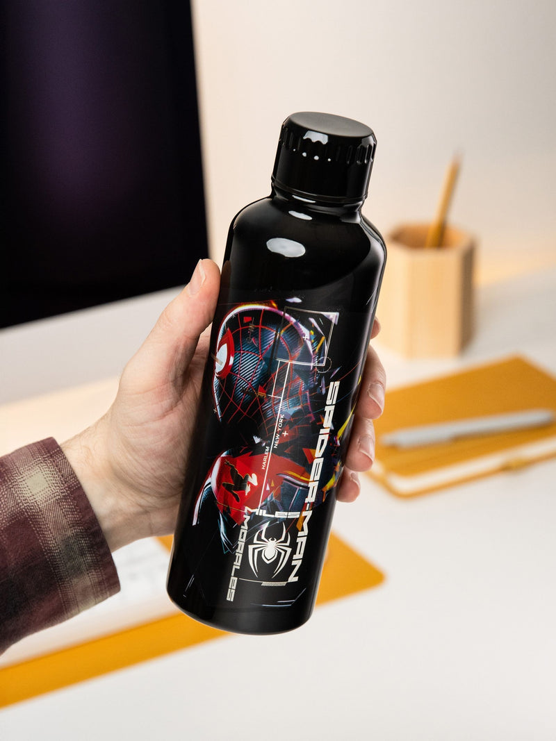 Spider-Man Black Miles Morales water bottle 500ml, UK version