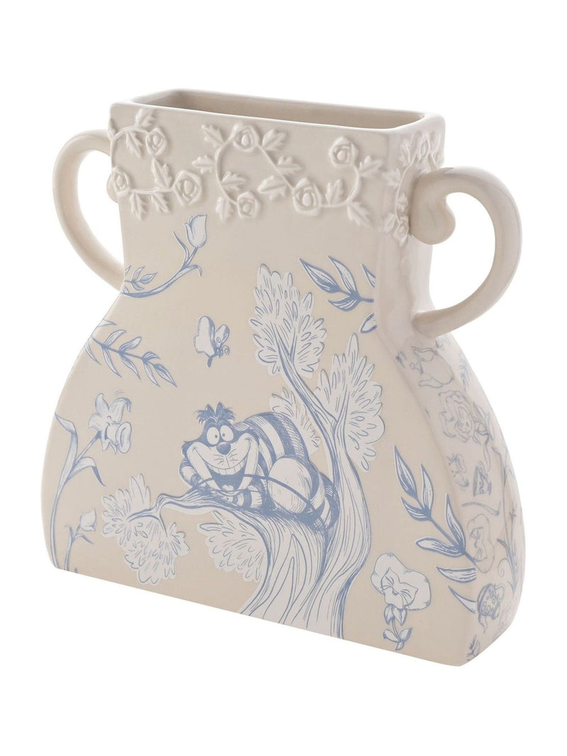Widdop Disney Alice in Wonderland vase, large beige ceramic (British brand)