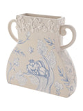 Widdop Disney Alice in Wonderland vase, large beige ceramic (British brand)