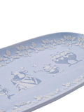 Widdop Blue Alice in Wonderland serving plate 30.5cm, UK version