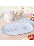 Widdop Blue Alice in Wonderland serving plate 30.5cm, UK version