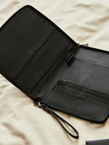 Made Yours personalised black embossed travel case - British product