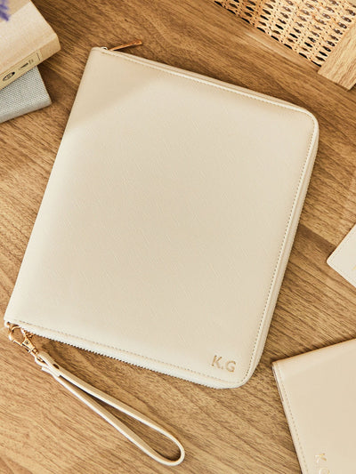 Next Made Yours Personalised Embossed Travel Case in Oyster 23 x 20 cm- Buy online at McGrocer