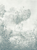 Sanderson Ether Blue Highgrove Arboretum wallpaper sample A4 - British product