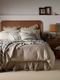 Secret Linen Store frill pillowcase natural linen - British product