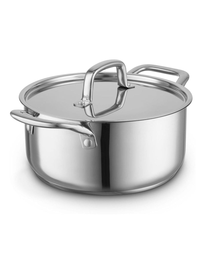 Sur La Table 24cm stainless steel casserole with lid - British product