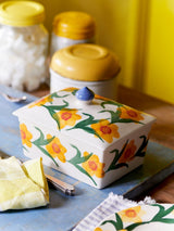 Next Emma Bridgewater Cream Small Windblown Daffodils Butter Dish- Buy online at McGrocer