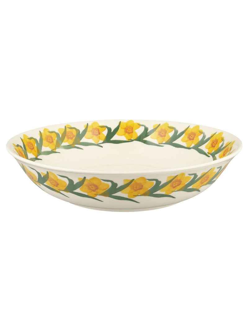 Emma Bridgewater Cream Windblown Daffodils medium serving dish, UK version