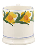 Emma Bridgewater cream windblown daffodils half pint mug (British brand)