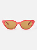 Oliver Bonas red cat eye sunglasses with brown lenses - British product