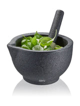 Next GEFU GRINO Mortar and Pestle - Black or Silver- Buy online at McGrocer