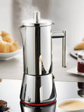 GEFU Silver Nando espresso maker 6 cup - British product