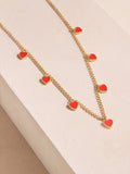 Cath Kidston gold tone multi hearts necklace (British brand)