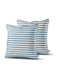 Extreme Lounging sea blue pencil stripe outdoor cushion 2 pack UK version