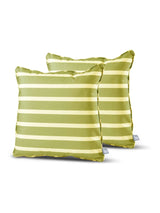 Next Extreme Lounging Olive Green Outdoor Awning Stripe B Cushion 2 Pack 50x50cm- Buy online at McGrocer