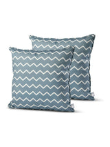 Next Extreme Lounging 2 Pack Sea Blue Zigzag Outdoor B Cushions 50x50cm- Buy online at McGrocer