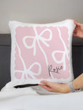 PMC personalised bow cushion 40x40cm polyester, UK version