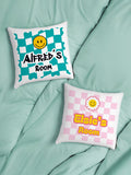 PMC personalised checked cushion 40x40cm - British product