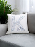 PMC personalised floral initial cushion 40x40cm - British product