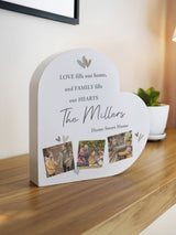 Next PMC Personalised Grey Wooden Heart Photo Ornament- Buy online at McGrocer
