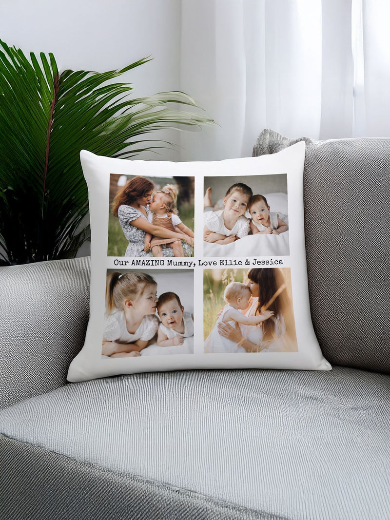 PMC personalised photo cushion 40x40 with insert - British product