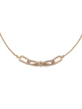 AllSaints gold tone bib necklace with pavé spikes (British brand)