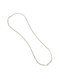 AllSaints April Wrap Strand necklace silver tone cubic zirconia, UK version