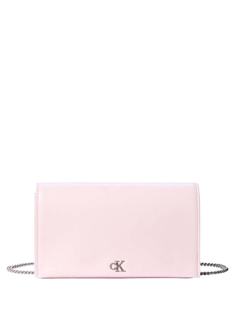 Calvin Klein pink monogram chain wallet, imported from the UK