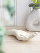 Next Something Different Cream Open Hand Tealight Holder- Buy online at McGrocer